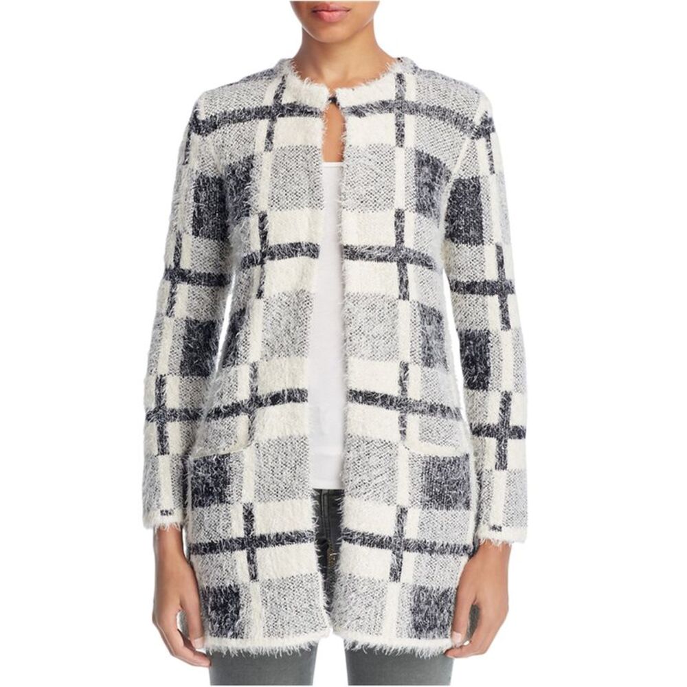 Avec Womens Geometric Cardigan Sweater, NWT